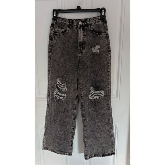 Shein Distressed Teen Black Jeans size 12-13Y - Picture 7 of 9